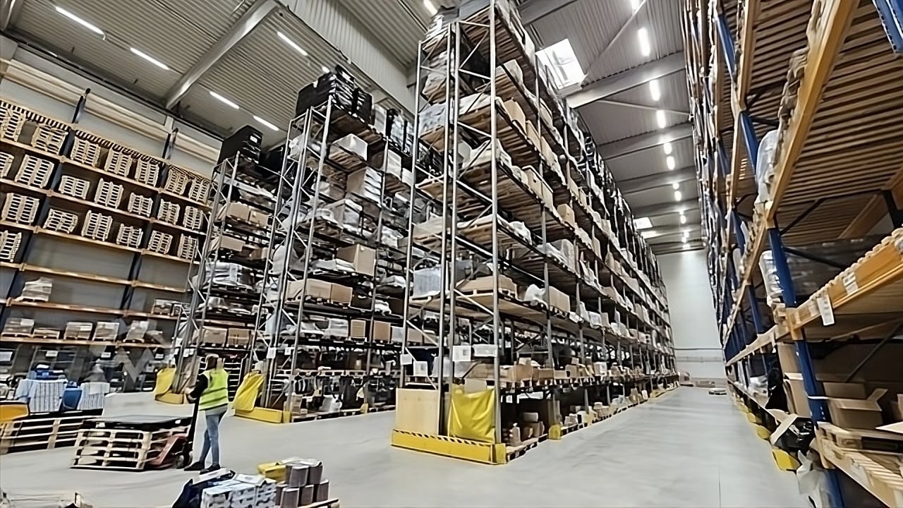 Rack de stockage d'occasion SSI Schäfer Rayonnage Palettes PR 600 10,600 mm x 2,760 mm