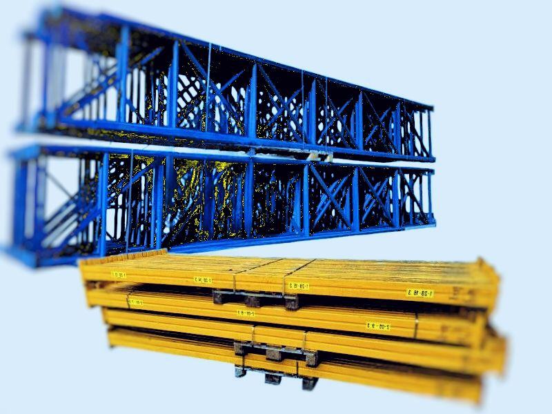 Rack de stockage d'occasion JUNGHEINRICH 6,8m x 1050mm